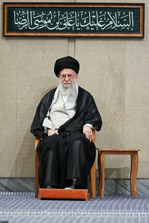 مراسم عزاداری شهادت امام رضا (ع) با حضور رهبر انقلاب