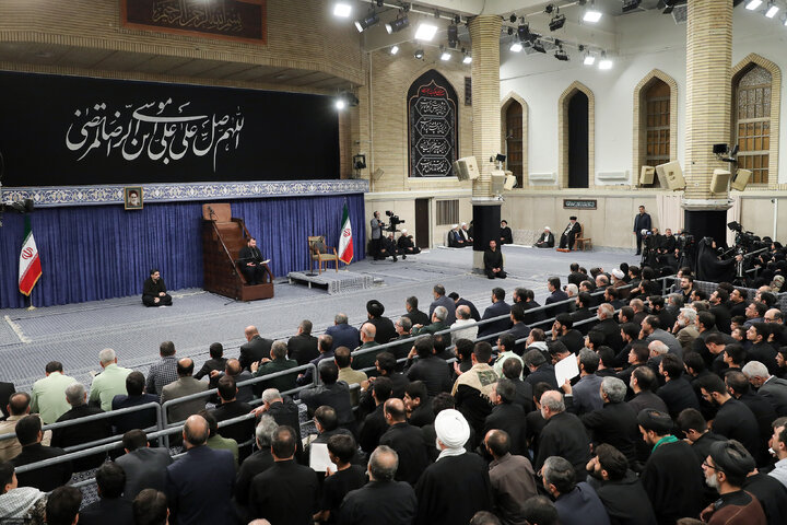 مراسم عزاداری شهادت امام رضا (ع) با حضور رهبر انقلاب