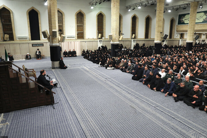 مراسم عزاداری شهادت امام رضا (ع) با حضور رهبر انقلاب