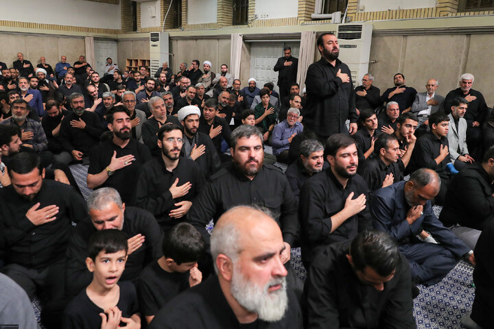 مراسم عزاداری شهادت امام رضا (ع) با حضور رهبر انقلاب