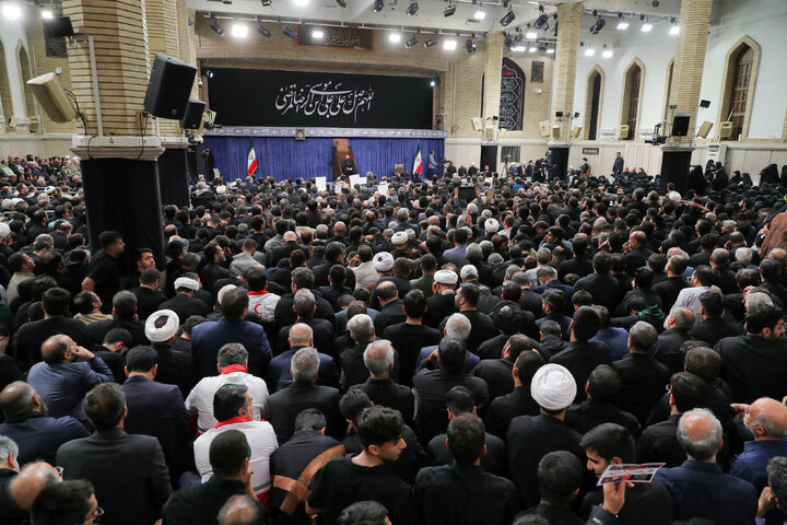 مراسم عزاداری شهادت امام رضا (ع) با حضور رهبر انقلاب