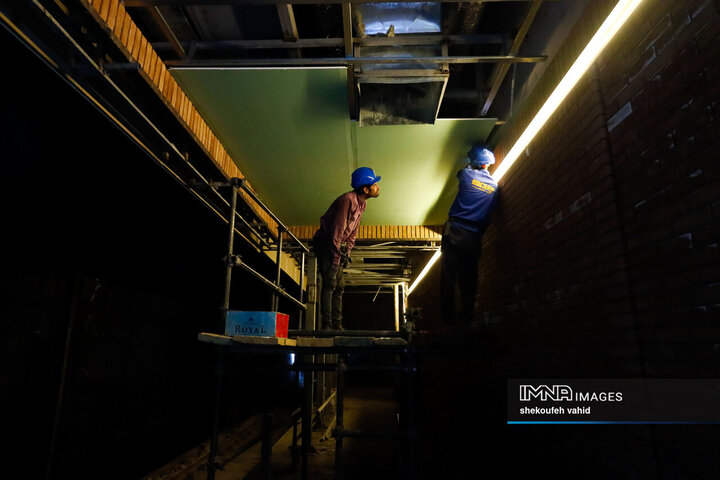 بازدید اعضای کمیسیون حمل‌و‌نقل شورای شهر اصفهان از پروژه خط 2 مترو