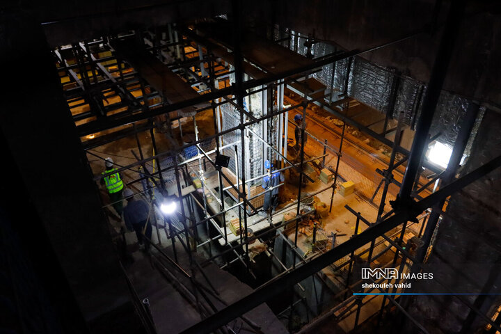 بازدید اعضای کمیسیون حمل‌و‌نقل شورای شهر اصفهان از پروژه خط 2 مترو