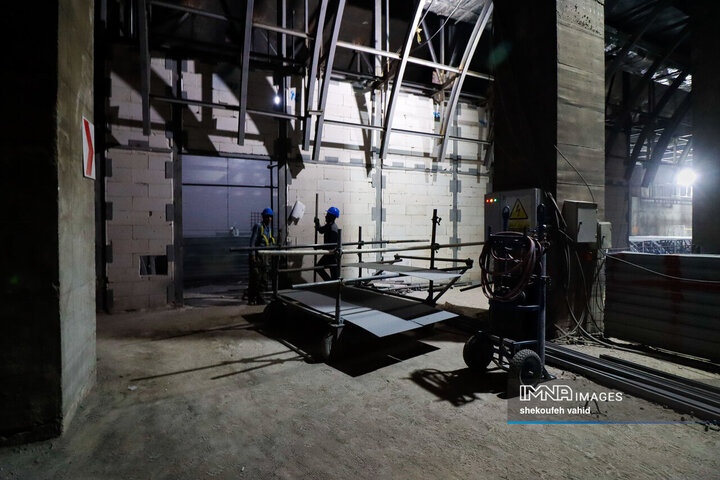 بازدید اعضای کمیسیون حمل‌و‌نقل شورای شهر اصفهان از پروژه خط 2 مترو