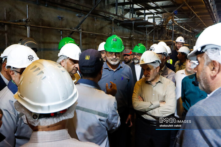 بازدید اعضای کمیسیون حمل‌و‌نقل شورای شهر اصفهان از پروژه خط 2 مترو