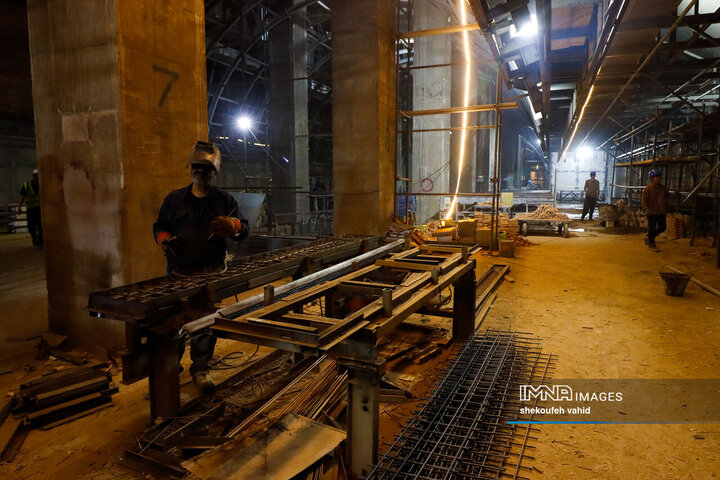 بازدید اعضای کمیسیون حمل‌و‌نقل شورای شهر اصفهان از پروژه خط 2 مترو