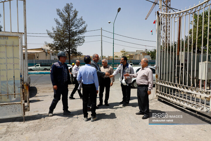 بازدید اعضای کمیسیون حمل‌و‌نقل شورای شهر اصفهان از پروژه خط 2 مترو