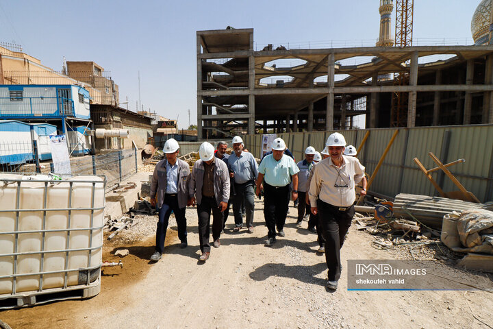 بازدید اعضای کمیسیون حمل‌و‌نقل شورای شهر اصفهان از پروژه خط 2 مترو