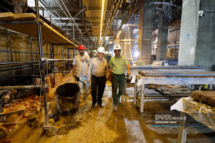 بازدید اعضای کمیسیون حمل‌و‌نقل شورای شهر اصفهان از پروژه خط 2 مترو