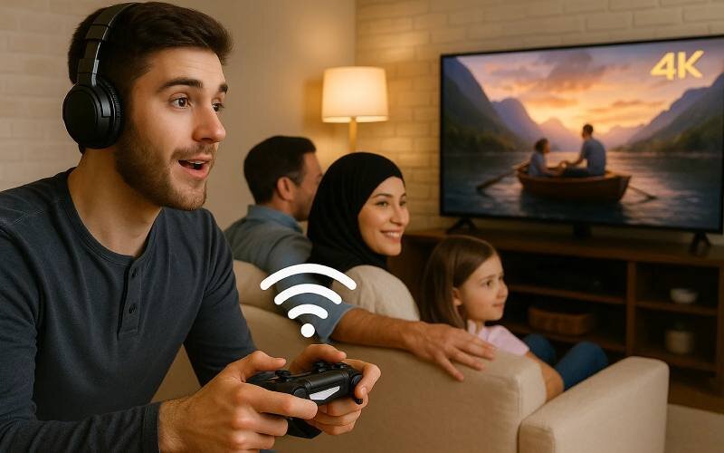 اینترنت فیبر نوری برای بازی