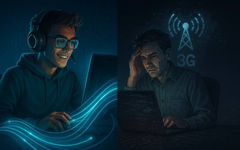 سرعت و پایداری اینترنت فیبر نوری