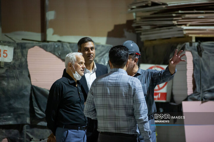 بازدید شهردار اصفهان از پروژه مرکز همایش‌های بین‌المللی اصفهان