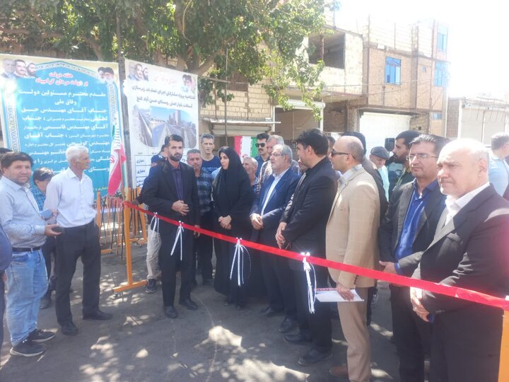 افتتاح طرح هادی ۲ روستای البرز به مناسبت هفته دولت