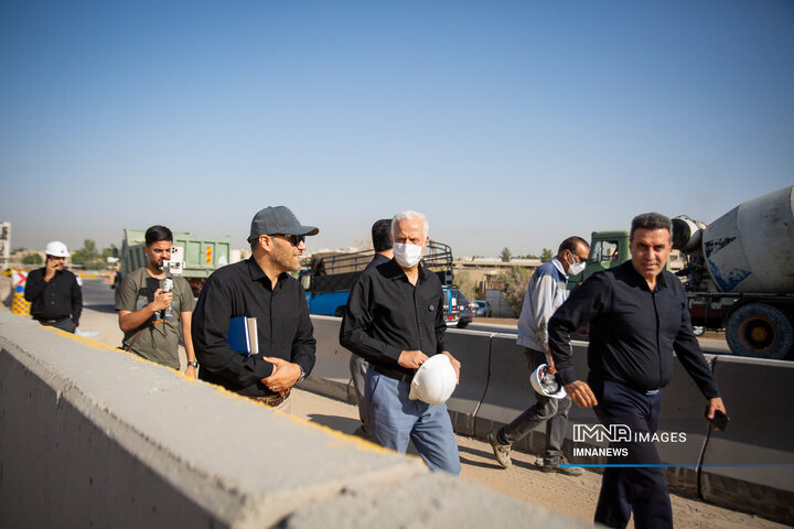 بازدید شهردار اصفهان از پروژه تقاطع‌های غیر همسطح شهید فخری‌زاده