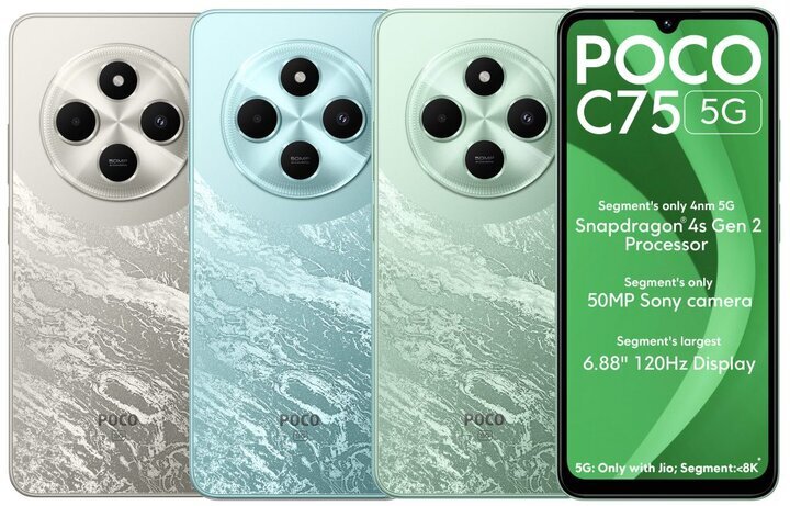 قیمت گوشی پوکو C75 + مشخصات Xiaomi POCO C75