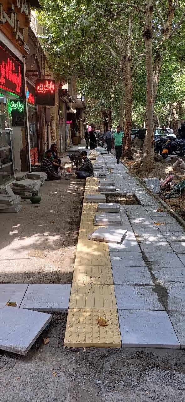 پروژه پیادهروسازی خیابان طالقانی؛ گامی مهم در ارتقای ایمنی و رفاه شهروندان