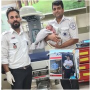 تولد کودک عجول در آمبولانس اورژانس سمیرم