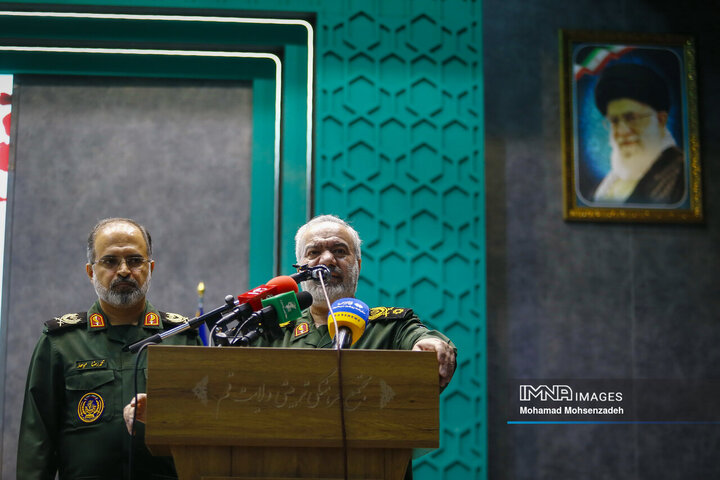 آیین تکریم و معارفه فرمانده جدید سپاه قم