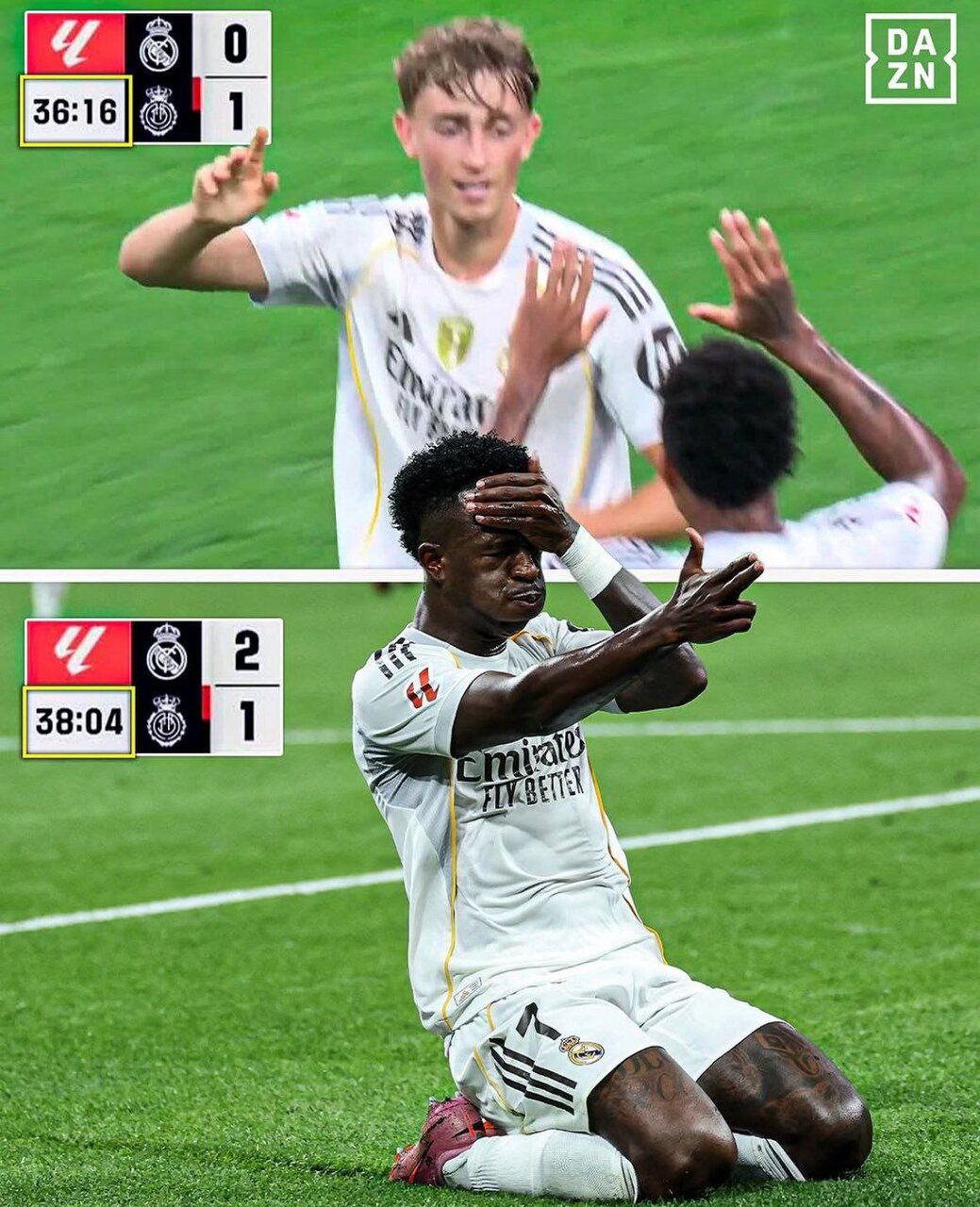 رئال بیرحم تر از همیشه؛ ۲ گل در کمتر از دو دقیقه + عکس