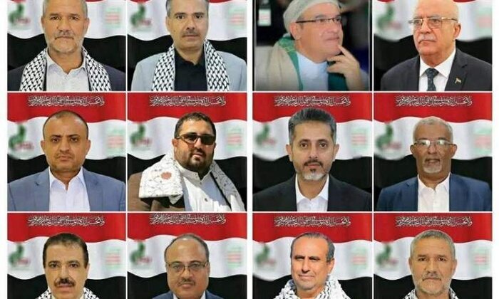 تشییع پیکر شهدای دولت یمن در میدان «السبعین» صنعا