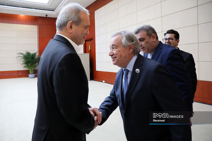 دیدار دبیرکل سازمان ملل متحد با رئیس جمهور