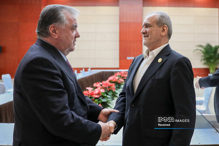 دیدار روسای جمهور ایران و تاجیکستان