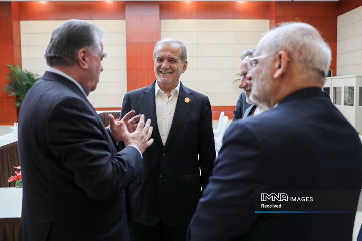 دیدار روسای جمهور ایران و تاجیکستان