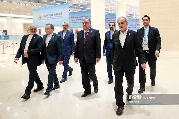 دیدار روسای جمهور ایران و تاجیکستان