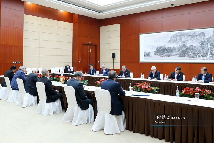 دیدار روسای جمهور ایران و تاجیکستان