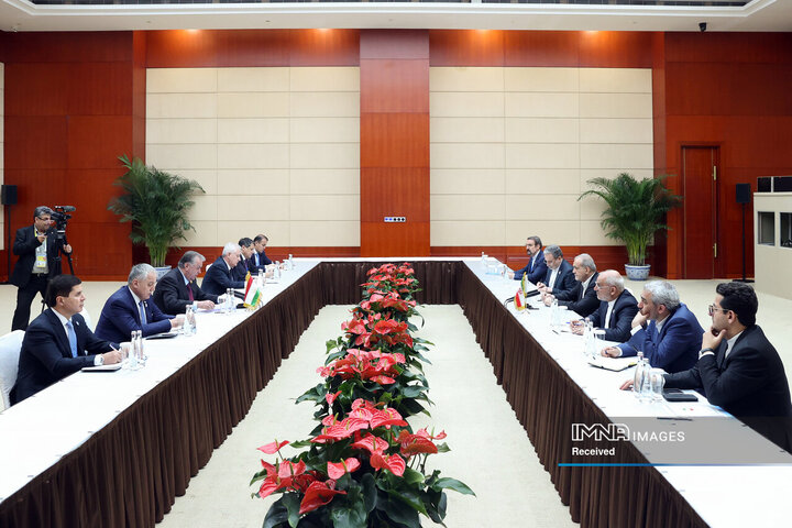 دیدار روسای جمهور ایران و تاجیکستان