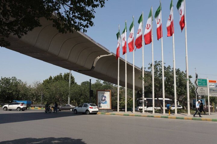 نصب ۱۸۴ قطعه بتنی تقاطع غیرهمسطح شهید فهمیده مشهد