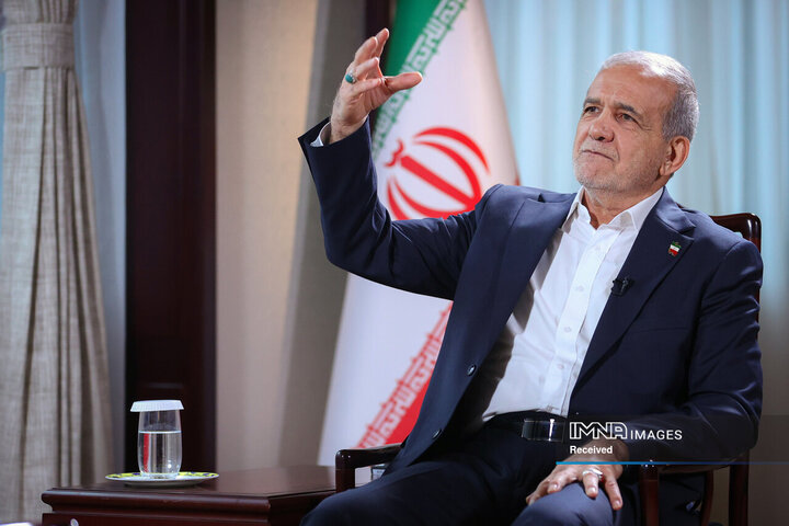 گفت‌وگوی رئیس جمهور با شبکه مرکزی تلویزیون چین