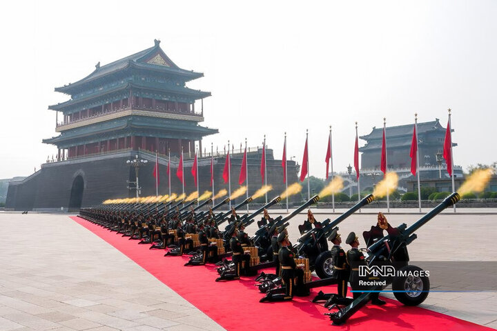 مراسم رژه نیروهای مسلح چین به مناسبت هشتادمین سال پایان جنگ جهانی