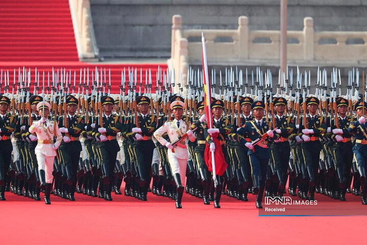 مراسم رژه نیروهای مسلح چین به مناسبت هشتادمین سال پایان جنگ جهانی