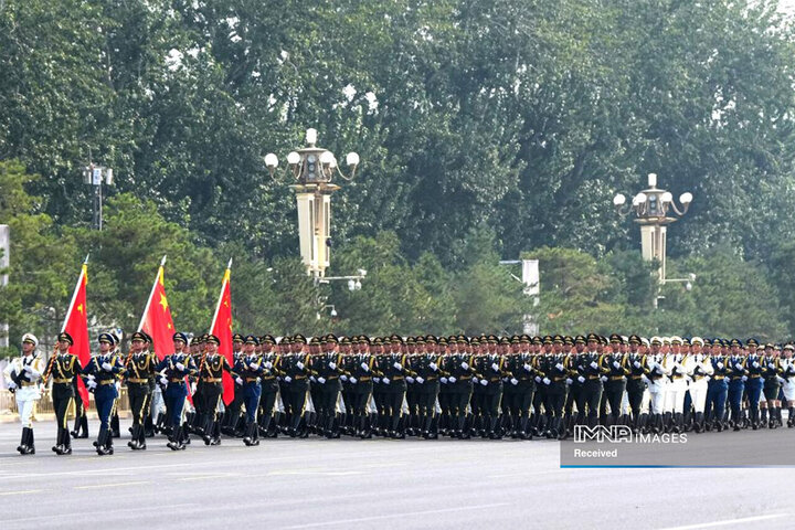 مراسم رژه نیروهای مسلح چین به مناسبت هشتادمین سال پایان جنگ جهانی