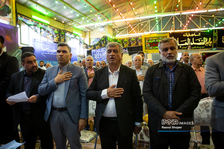 آیین بهره‌برداری از ۹۶ پروژه منطقه ۸ اصفهان