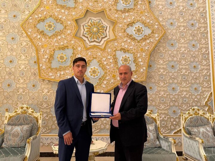 استقبال دبیرکل فدراسیون فوتبال تاجیکستان از مهدی تاج