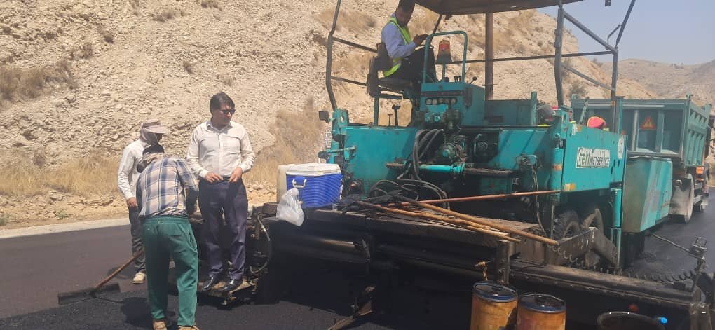 آغاز عملیات روکش آسفالت دهدشت-باشت