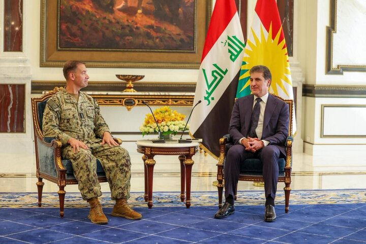 دیدار «نیچیروان بارزانی» با فرمانده سنتکام