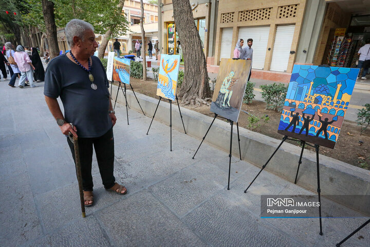 رویداد «رنگ شهر زندگی» در گذر چهارباغ
