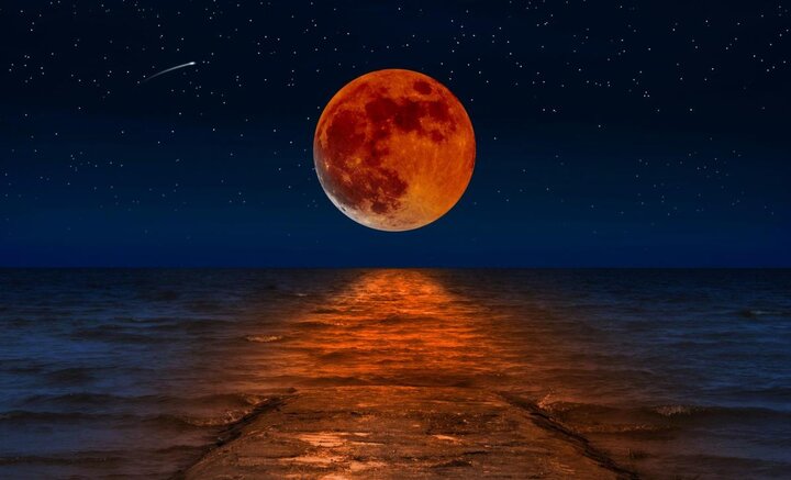 فیلم| ماه گرفتگی (ماه خونین) امشب ۱۶ شهریور