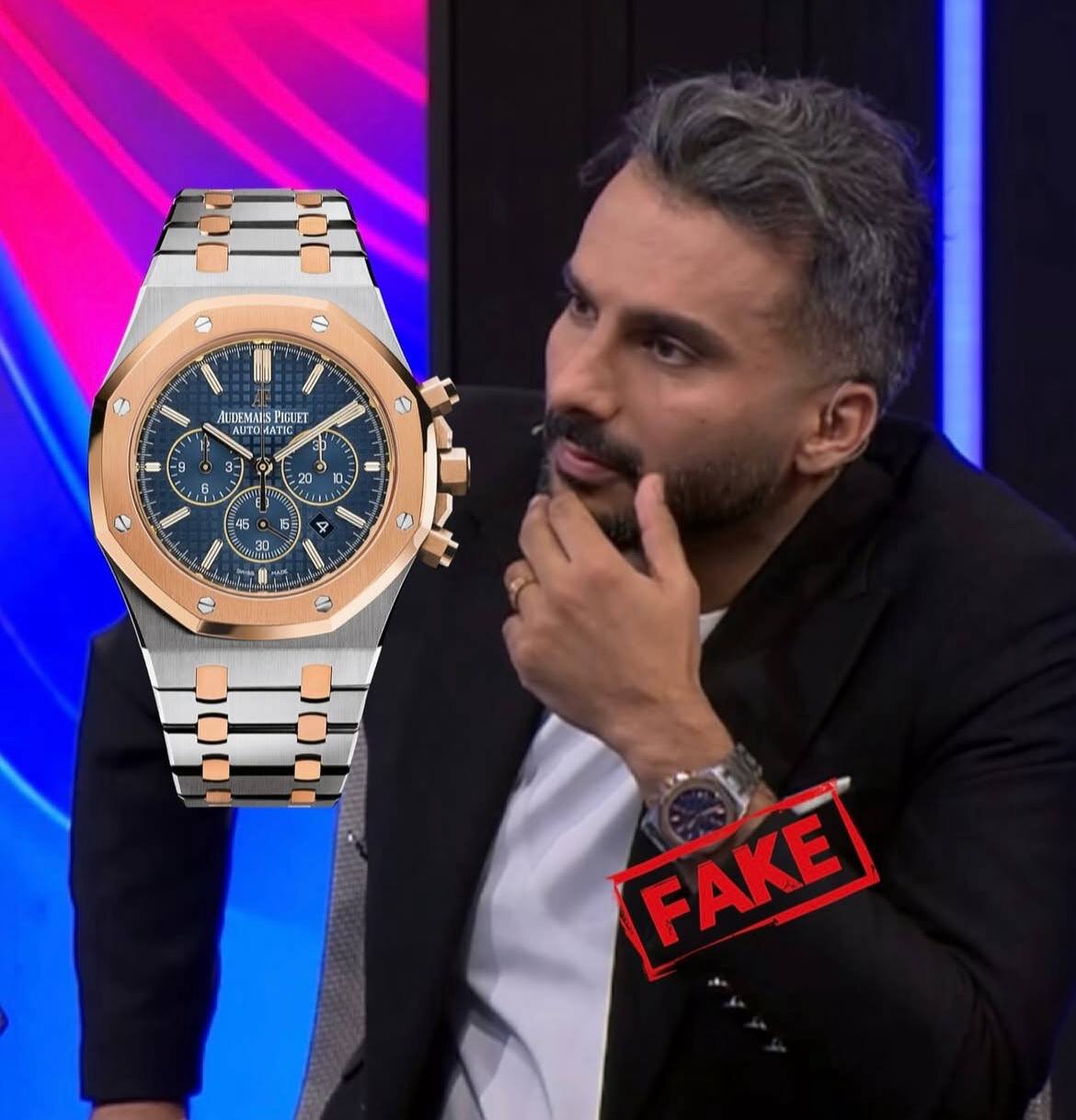 ساعت فیک محمد حسین میثاقی در برنامه فوتبال‌ برتر | بررسی عکس و واکنش‌ها