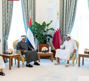 سفر بن‌زاید به قطر یک روز پس از حمله رژیم صهیونیستی