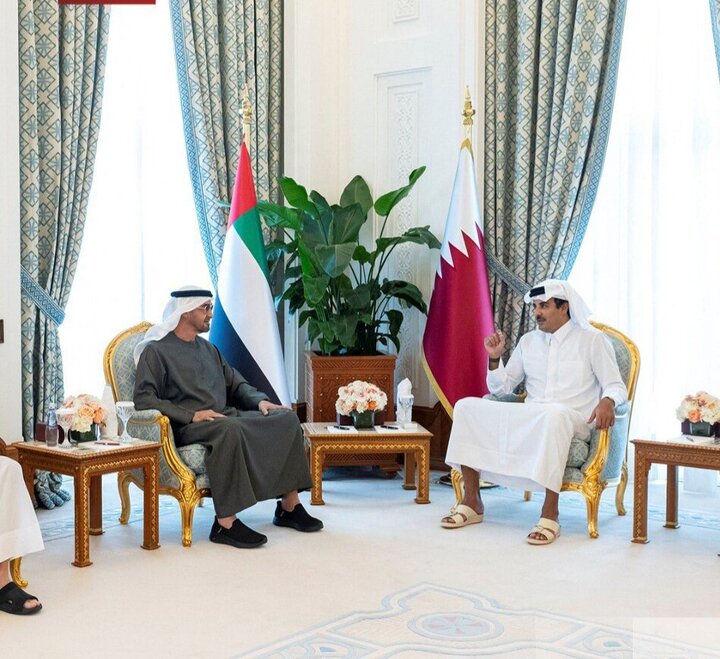 سفر بن‌زاید به قطر یک روز پس از حمله رژیم صهیونیستی