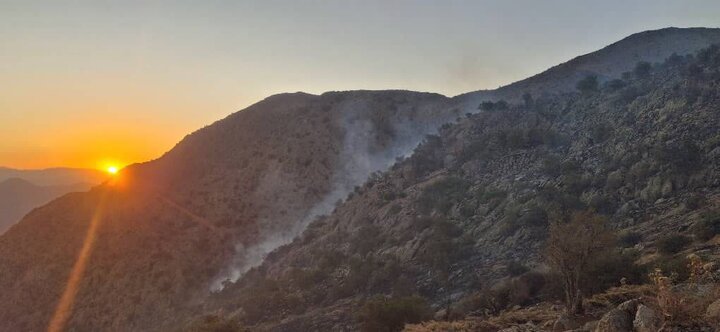 مهار آتش در مناطق سبزکوه و هلن چهارمحال‌ و بختیاری