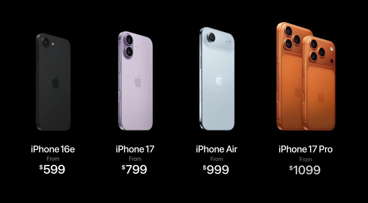 معرفی مدلهای مختلف آیفون ۱۷ + قیمت آیفون ۱۷ و مشخصات