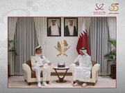 دیدار و گفت‌وگوی نخست وزیر قطر و فرمانده سنتکام در دوحه