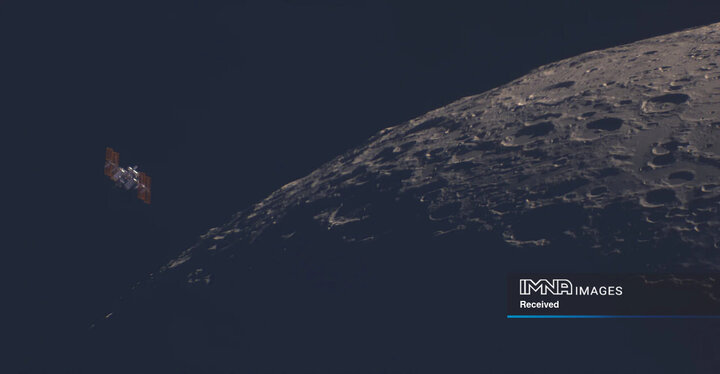 عبور ایستگاه فضایی بین المللی از کنار ماه