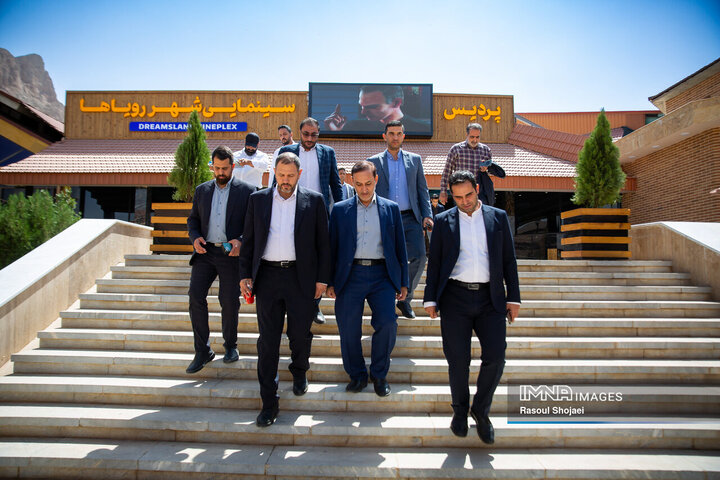 بازدید رئیس شورای عالی استان‌ها از پردیس سینمایی شهر رویاها و مرکز همایش‌های اصفهان