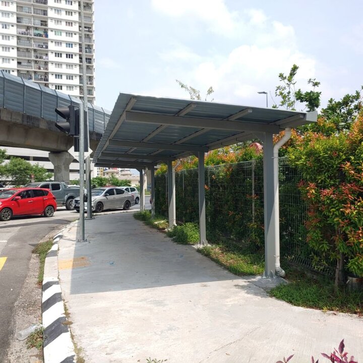 پیاده‌روی سبز در کوالالامپور با پیاده‌روهای خورشیدی